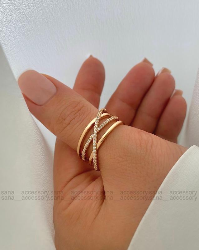 انگشتر خطوط مورب ژوپینگ