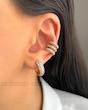 گوشواره حلقه فول نگین ژوپینگ