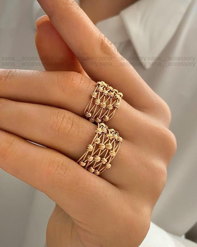 انگشتر البرنادو طرح طلا ژوپینگ