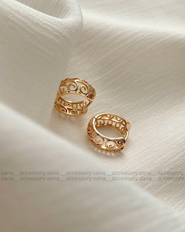 گوشواره حلقه ای پیچک ژوپینگ