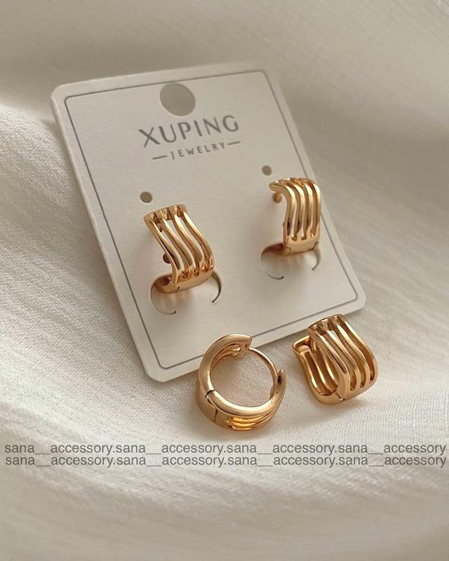 گوشواره خطی موج‌ دار ژوپینگ