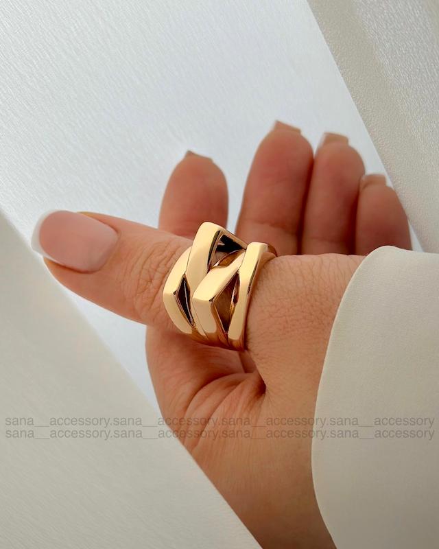 انگشتر پله آینه ای ژوپینگ