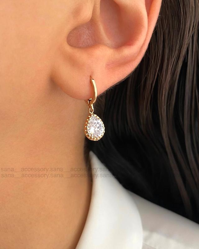 گوشواره اشکی جواهری ژوپینگ