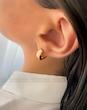 گوشواره حلقه آینه ای سه سایزی ژوپینگ