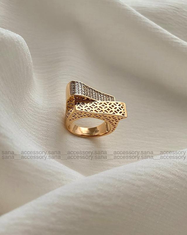 انگشتر دو پله قجر ژوپینگ