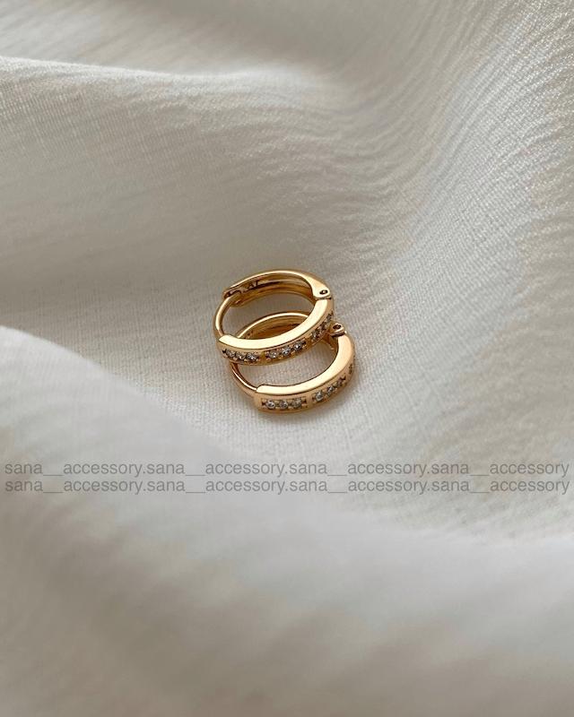 گوشواره حلقه نگین ظریف ژوپینگ