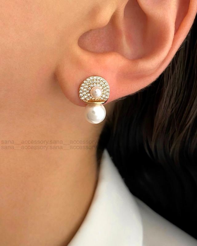 گوشواره دفرمه دو مروارید ژوپینگ