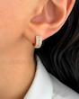 گوشواره حلقه ورساچه دور نگین ژوپینگ