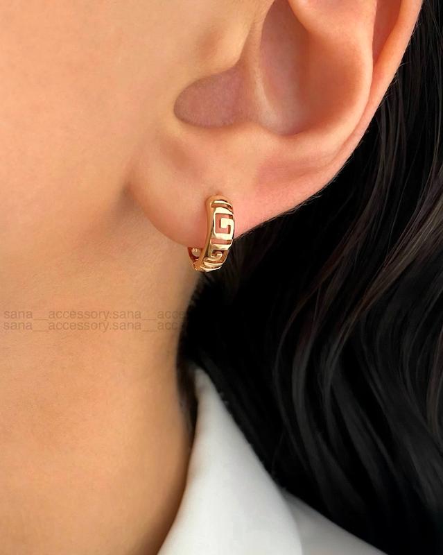 گوشواره حلقه ورساچه ظریف ژوپینگ
