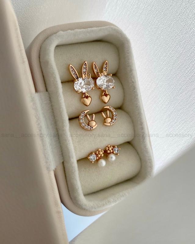 پک گوشواره میخی خرگوشی ژوپینگ