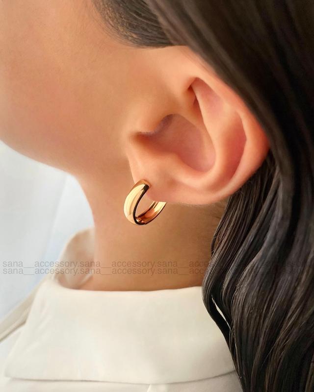 گوشواره گرد آینه ای باریک ژوپینگ