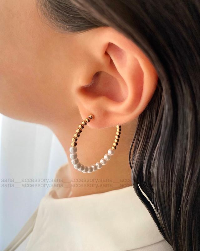 گوشواره گوی مرواریدی ژوپینگ