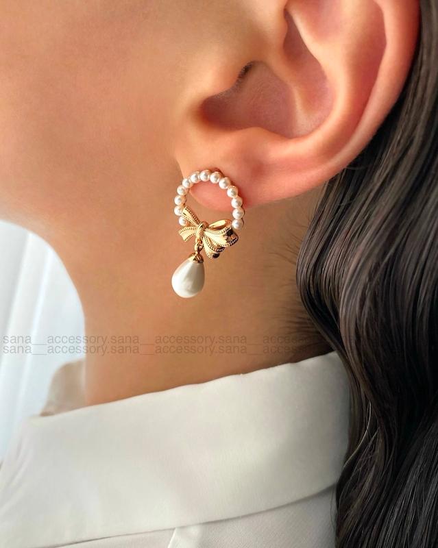 گوشواره پاپیون مجلسی ژوپینگ