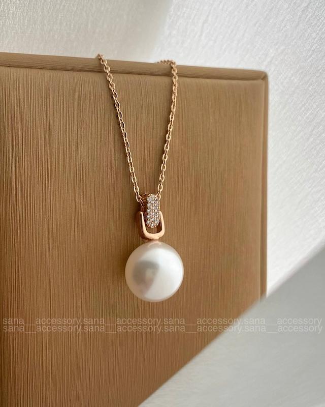 پلاک زنجیر مینیمال مرواریدی ژوپینگ
