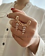 گوشواره جواهری خوشه گندم ژوپینگ
