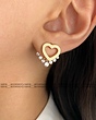 گوشواره قلب جواهری ژوپینگ