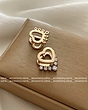 گوشواره قلب جواهری ژوپینگ