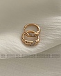 گوشواره طنابی نگین دار ژوپینگ 