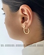 گوشواره اشکی خطی آینه ای ژوپینگ
