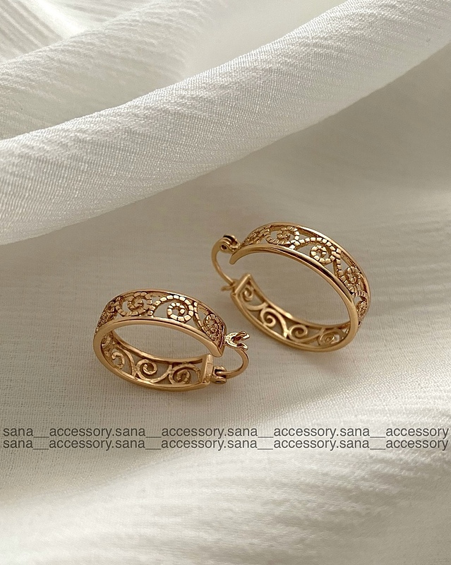 گوشواره حلقه ای قجری ژوپینگ