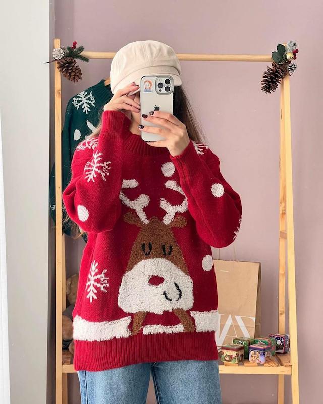 بافت زمستونی گوزنی