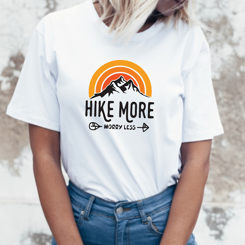 تیشرت ترنگ طبیعتگردی طرح hike more