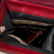 کیف دوربین چرم طبیعی قرمز ترنگ