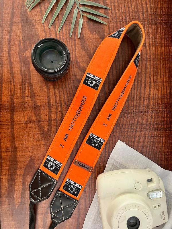 بند دوربین ترنگ طرح دوربینی نارنجی