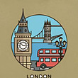 تیشرت نخ پنبه یشمی ترنگ طرح لندن londen