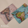 شال نقشه جهان وینتج فیلی ترنگ 