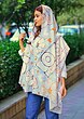 شال ترنگ طرح دوربین و بابونه