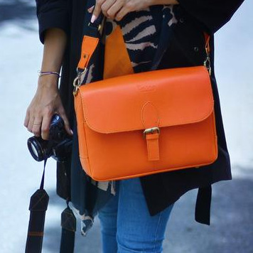 کیف دوربین استریت نارنجی ترنگ