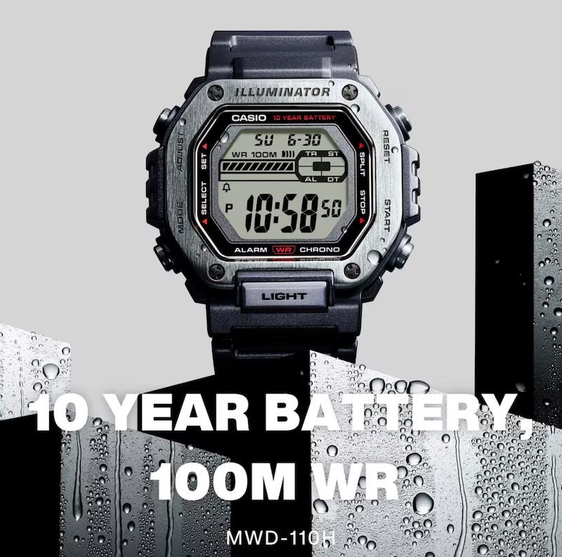 ساعت مچی مردانه کاسیو MWD-110H