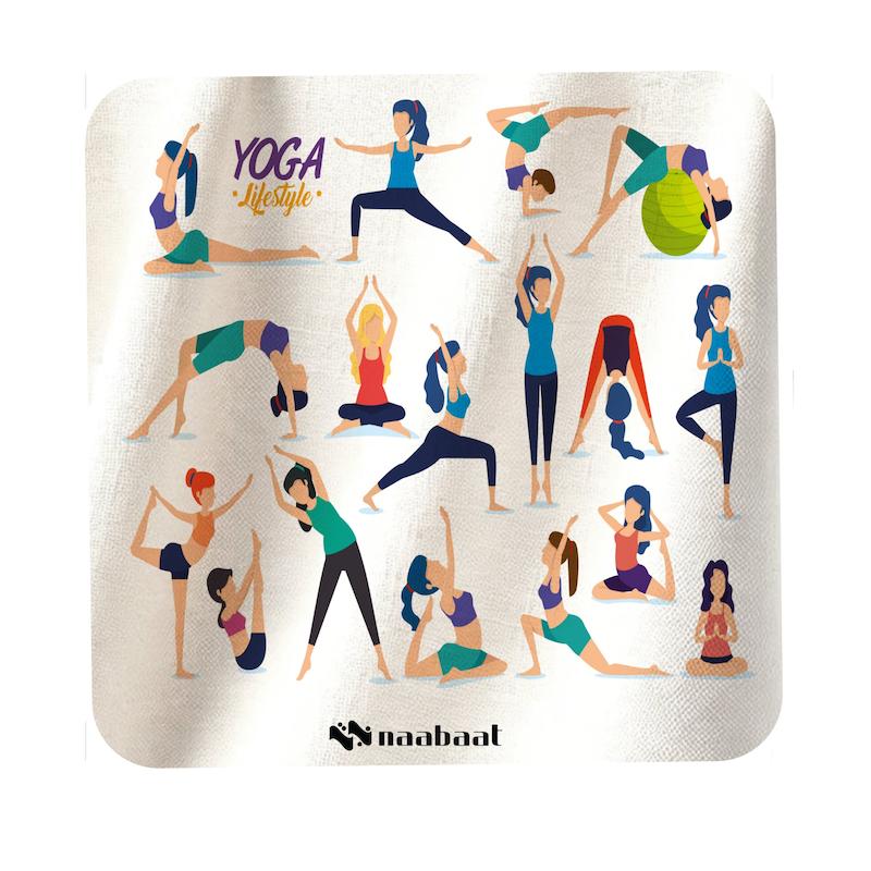 دستمال همه کاره «طرح yoga» | تکی
