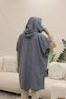 حوله پانچو مردانه/زنانه رنگ طوسی «Gray» | قد۹۰