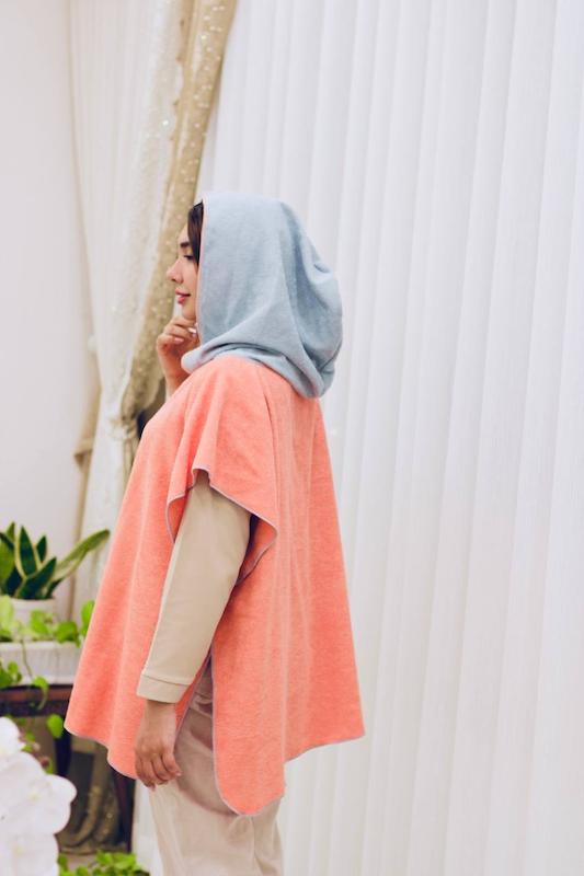 حوله پانچو طرح گلبهی | قد۷۵