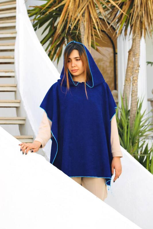 «داستاندار» حوله پانچو طرح «لاجوردی» | قد۷۵ و ۹۰ 