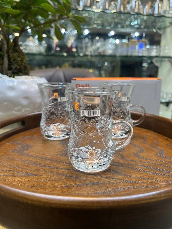 استكان ٦تايی كمرباريك طرح استرلاDELI  