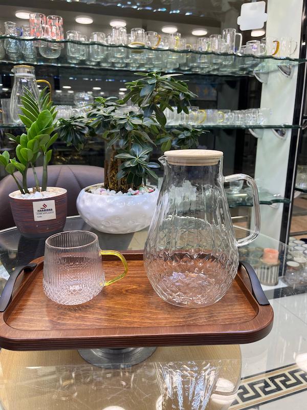 پارچ پيركس پايين طرحدار    