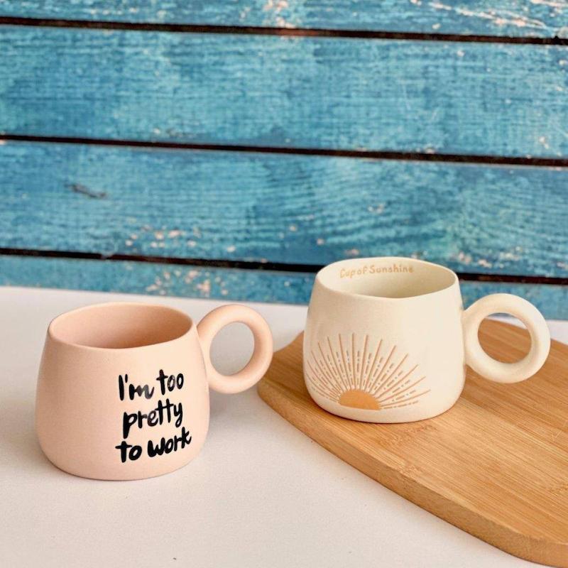 ماگ دسته گرد خورشيد 440ميل          