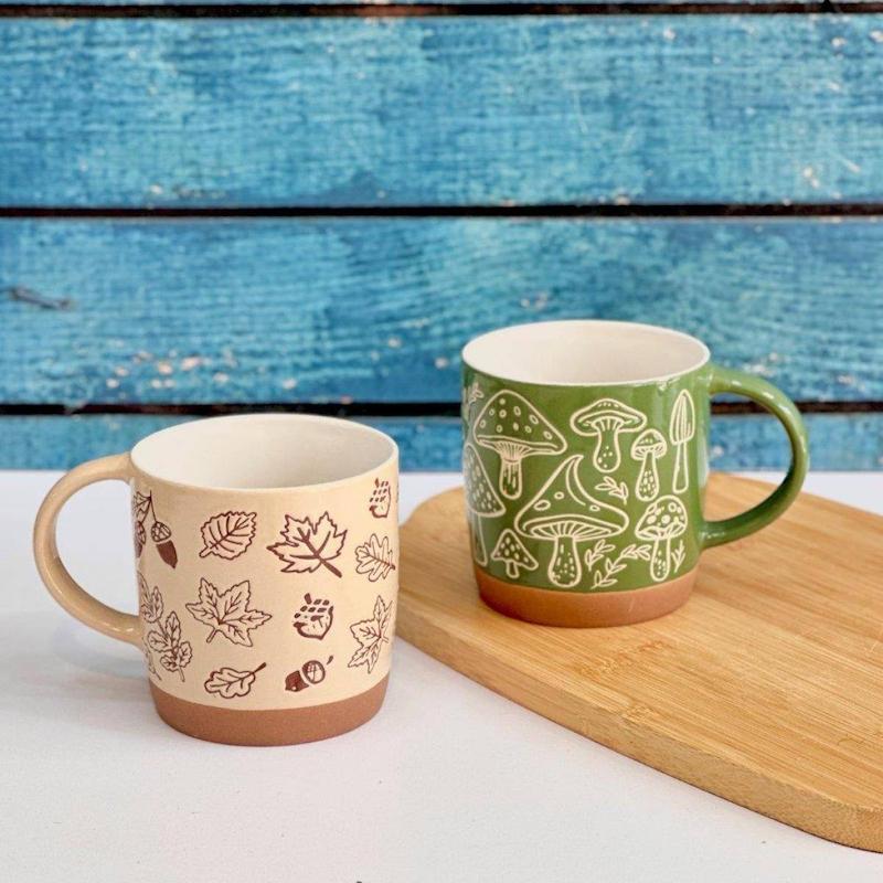 ماگ پايين قهوه اي قارچ ٤٢٠ميل        