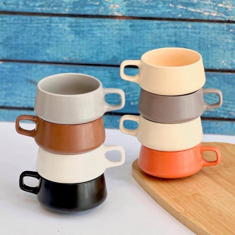 ماگ رنگي دسته گرد260ميل     