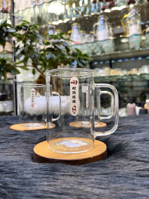 لیوان پیرکس 270 میل DELI | لیوان شیشه‌ای مقاوم حرارت | فروشگاه نامارا