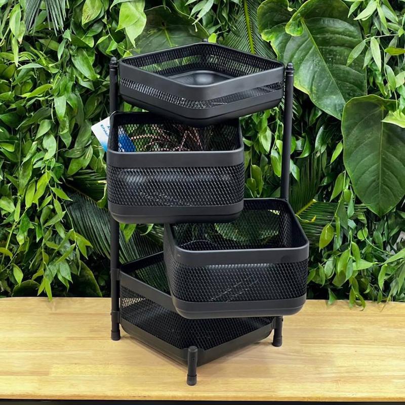 سبد سيب زميني پياز 3/5طبقه مربع توری