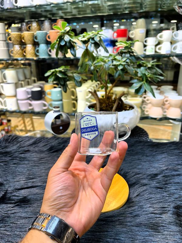 فنجان قهوه خوری, فنجان شیشه‌ای, فنجان ۶ ضلعی, فنجان DELI, فنجان قهوه, فنجان اسپرسو, ست فنجان 6 عددی, ظروف پذیرایی, لوازم خانه و آشپزخانه, لوازم کافی شاپ