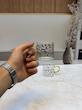 فنجان پیرکس دسته رنگی طرح قهوه | فنجان شیشه‌ای مناسب قهوه، چای و دمنوش