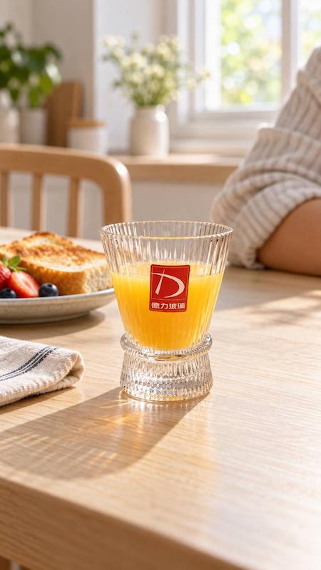 لیوان بلور DELI | لیوان شیشه‌ای شفاف مناسب نوشیدنی‌های گرم و سرد