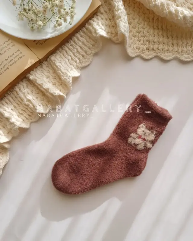 جوراب بچگانه موهر وارداتی مناسب ۴تا۷ سال برند coco