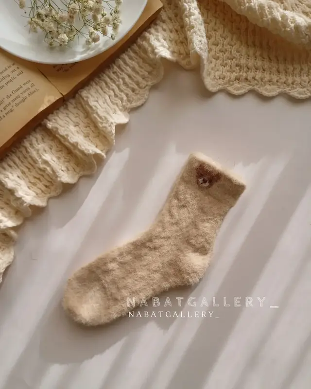 جوراب بچگانه موهر وارداتی مناسب ۴تا۷ سال برند coco