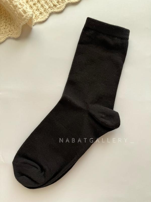 جوراب ساقدار ساده نخ پنبه فری سایز